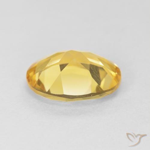 Citrine Gemstone in 12 x 10 mm (calibrated) Size for Sale, Citrine Stone in Golden Orange Color