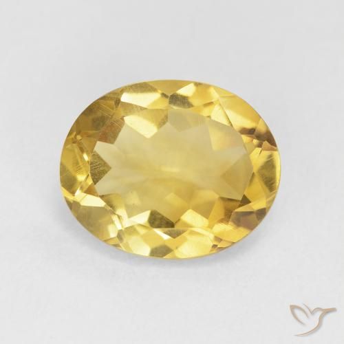 3.87ct Natural Golden Orange Citrine, Oval, VVS-VS