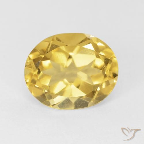 4.24ct Natural Golden Orange Citrine, Oval, VVS-VS
