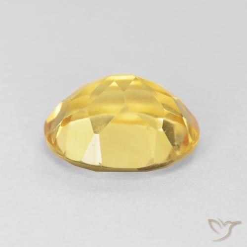 Citrine Gemstone in 12 x 10 mm (calibrated) Size for Sale, Citrine Stone in Golden Orange Color
