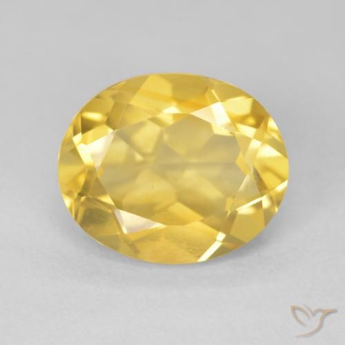 4.43ct Natural Medium Golden Citrine, Oval, VVS-VS