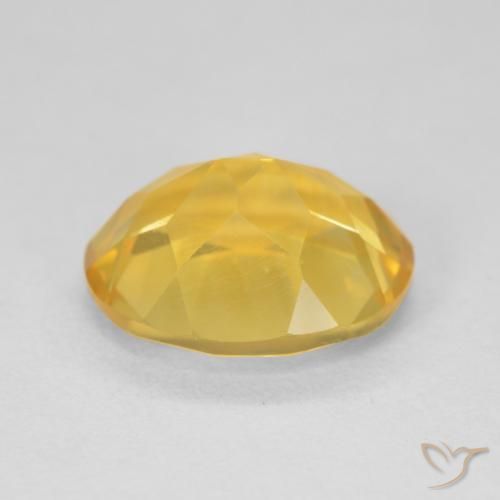 Citrine Gemstone in 12 x 10 mm (calibrated) Size for Sale, Citrine Stone in Medium Golden Color
