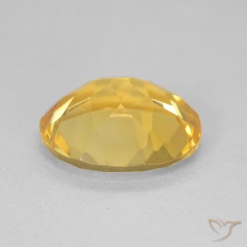 Citrine Gemstone in 12 x 10 mm (calibrated) Size for Sale, Citrine Stone in Golden Color