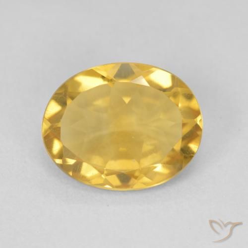 3.15ct Natural Golden Citrine, Oval, VVS