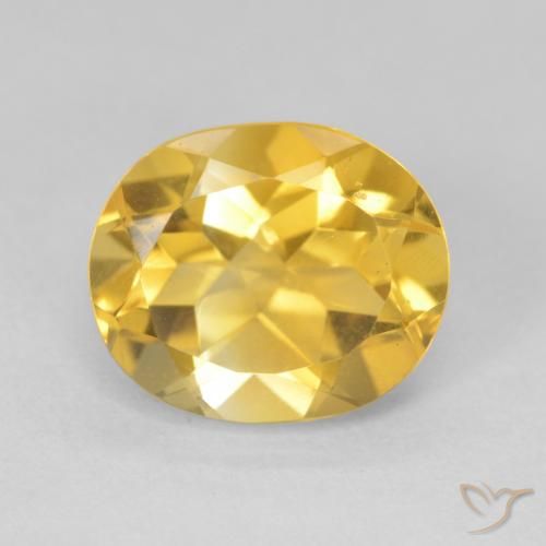 4.67ct Natural Golden Citrine, Oval, VVS