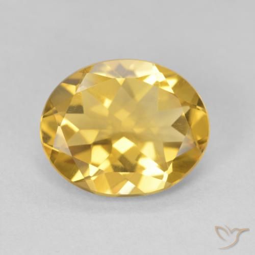 3.60ct Natural Golden Citrine, Oval, VVS