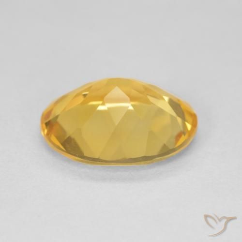Citrine Gemstone in 12 x 10 mm (calibrated) Size for Sale, Citrine Stone in Golden Color