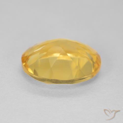 Citrine Gemstone in 12 x 10 mm (calibrated) Size for Sale, Citrine Stone in Medium Golden Color