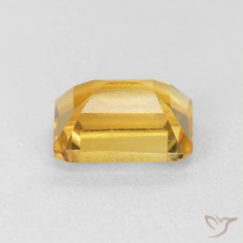 Citrine Gemstone in 8.2 x 6.3 mm Size for Sale, Citrine Stone in Medium Golden Color