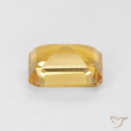 Citrine Gemstone in 8.1 x 6.3 mm Size for Sale, Citrine Stone in Deep Gold Color
