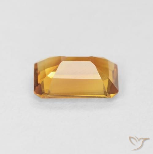 Citrine Gemstone in 8 x 6 mm (calibrated) Size for Sale, Citrine Stone in Medium Light-Golden Color