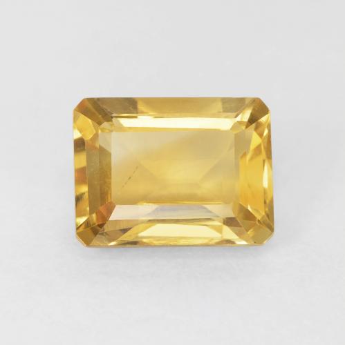 1.83ct Natural Golden Citrine, Emerald Cut, VS
