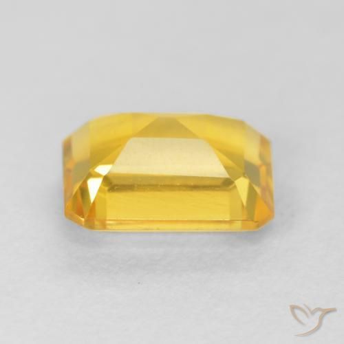 Citrine Gemstone in 8 x 6 mm (calibrated) Size for Sale, Citrine Stone in Bright Gold Color