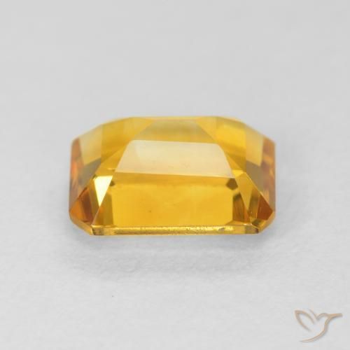 Citrine Gemstone in 8 x 6 mm (calibrated) Size for Sale, Citrine Stone in Medium Gold Color