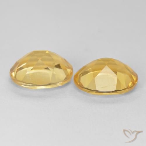 Citrine Gemstones in 12 x 10 mm (calibrated) Size for Sale, Citrine Stones in Golden Color