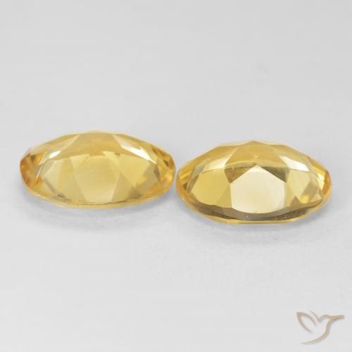 Citrine Gemstones in 12 x 10 mm (calibrated) Size for Sale, Citrine Stones in Golden Color