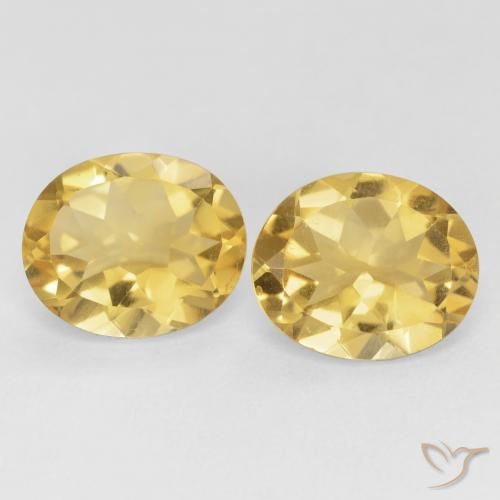 8.11ctw Natural Golden Citrine, Oval, VVS-VS