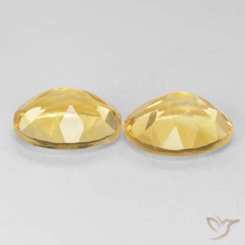 Citrine Gemstones in 12 x 10 mm (calibrated) Size for Sale, Citrine Stones in Golden Color