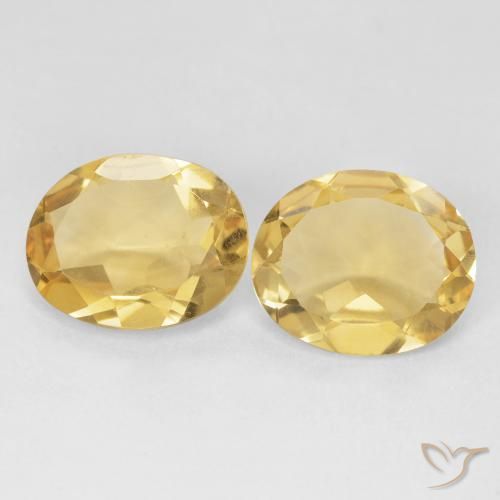 6.64ctw Natural Medium Gold Citrine, Oval, VS