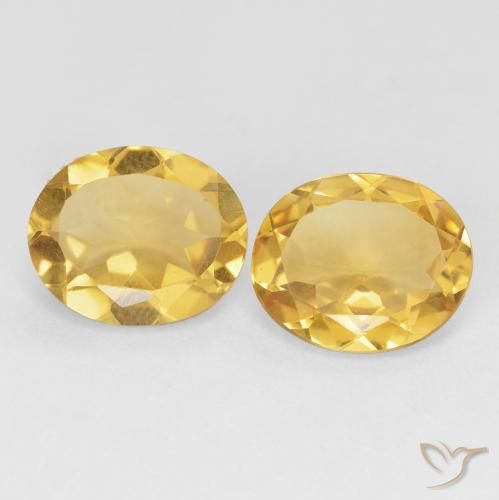 7.42ctw Natural Golden Citrine, Oval, VVS-VS