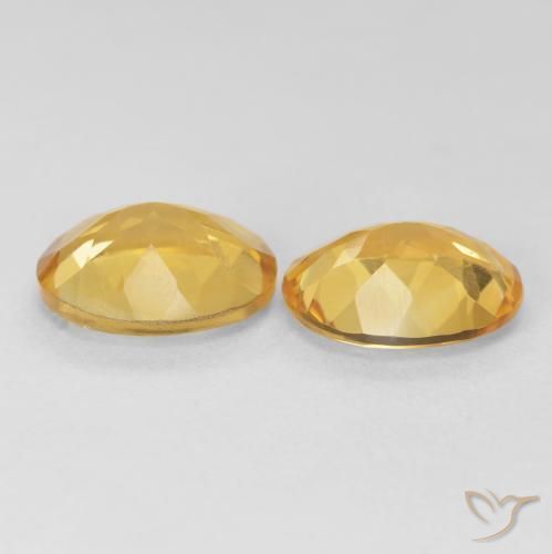Citrine Gemstones in 12 x 10 mm (calibrated) Size for Sale, Citrine Stones in Golden Color