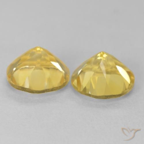 Citrine Gemstones in 8 mm (calibrated) Size for Sale, Citrine Stones in Tuscany Yellow Color