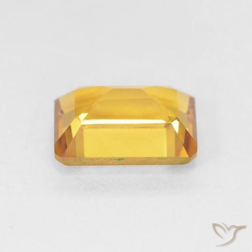 Citrine Gemstone in 8 x 6 mm (calibrated) Size for Sale, Citrine Stone in Medium Gold Color