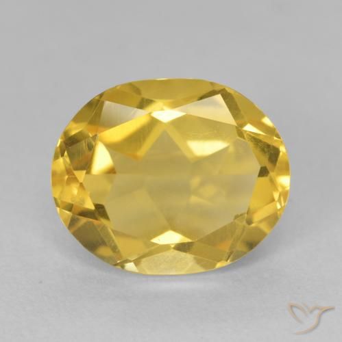 4.30ct Natural Golden Citrine, Oval, VVS