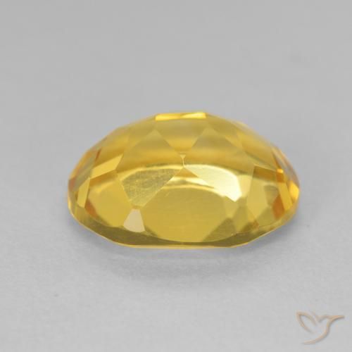Citrine Gemstone in 12 x 10 mm (calibrated) Size for Sale, Citrine Stone in Golden Color