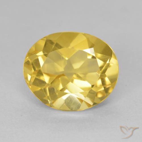 4.57ct Natural Golden Orange Citrine, Oval, VVS