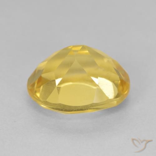 Citrine Gemstone in 12 x 10 mm (calibrated) Size for Sale, Citrine Stone in Golden Orange Color