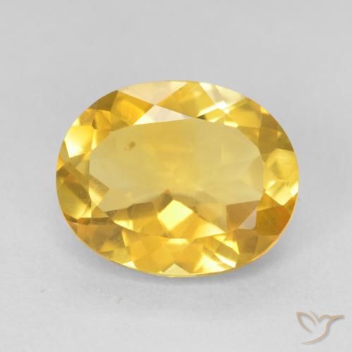 4.05ct Natural Medium Golden Citrine, Oval, VVS