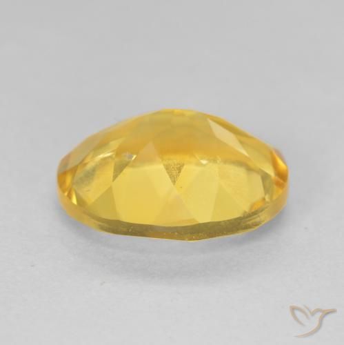 Citrine Gemstone in 12 x 10 mm (calibrated) Size for Sale, Citrine Stone in Medium Golden Color