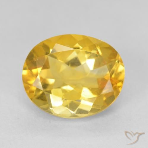 4.12ct Natural Medium Golden Citrine, Oval, VVS