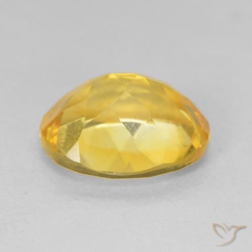 Citrine Gemstone in 12 x 10 mm (calibrated) Size for Sale, Citrine Stone in Medium Golden Color