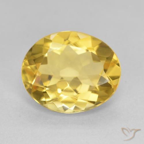 4.11ct Natural Golden Orange Citrine, Oval, VVS