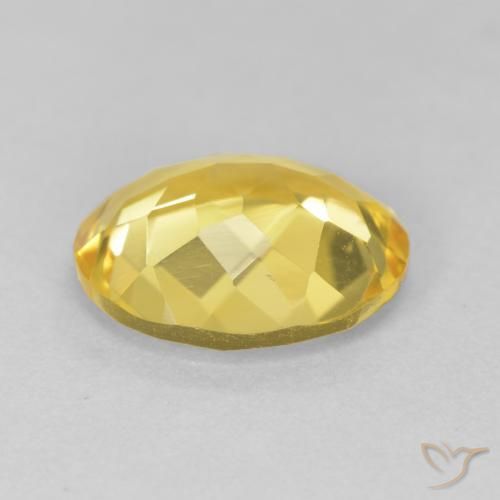 Citrine Gemstone in 12 x 10 mm (calibrated) Size for Sale, Citrine Stone in Medium Golden Color