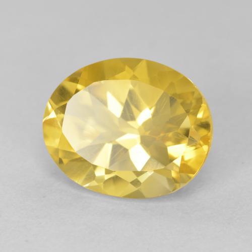 4.15 ct Golden Citrine Stone, Natural Citrine in Oval Facet Shape for Sale