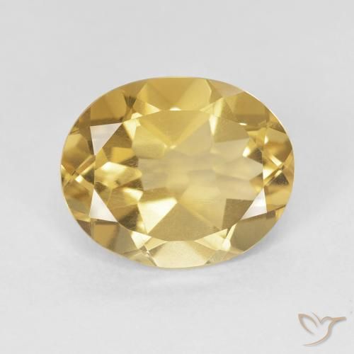 4.05ct Natural Golden Orange Citrine, Oval, VS