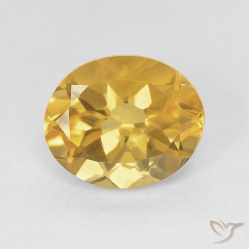 4.70ct Natural Gold Citrine, Oval, VVS