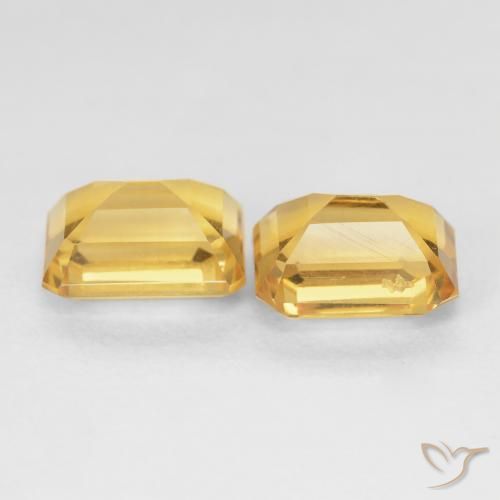 Citrine Gemstones in 8 x 6 mm (calibrated) Size for Sale, Citrine Stones in Deep Gold Color