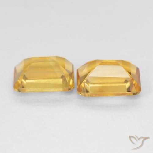 Citrine Gemstones in 8 x 6 mm (calibrated) Size for Sale, Citrine Stones in Golden Orange Color