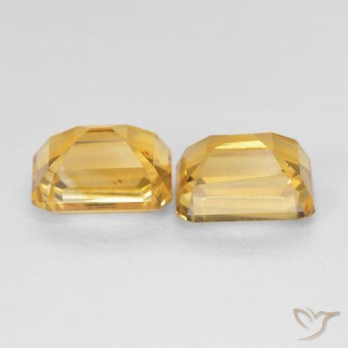 Citrine Gemstones in 8 x 6 mm (calibrated) Size for Sale, Citrine Stones in Golden Color