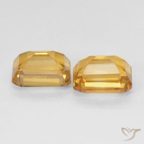 Citrine Gemstones in 8 x 6 mm (calibrated) Size for Sale, Citrine Stones in Golden Orange Color