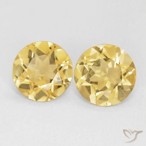 2.67ctw Natural Golden Orange Citrine, Round, VVS