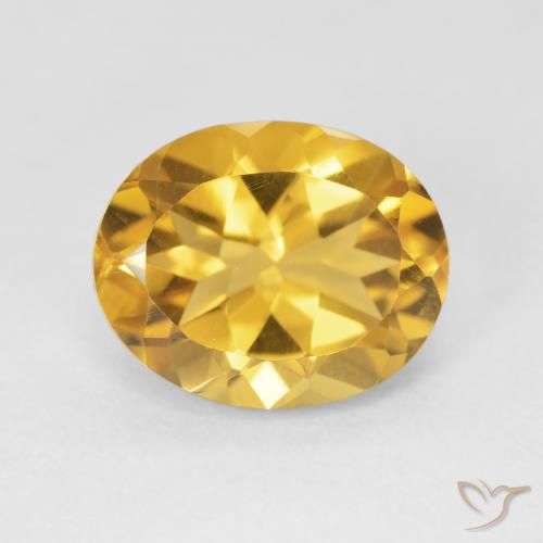 4.16ct Natural Golden Citrine, Oval, VVS