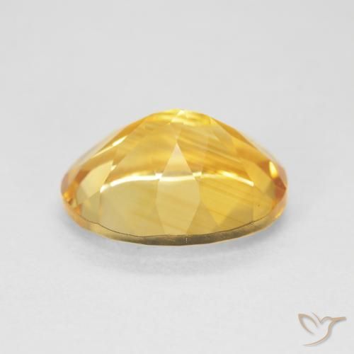 Citrine Gemstone in 12 x 10 mm (calibrated) Size for Sale, Citrine Stone in Golden Color