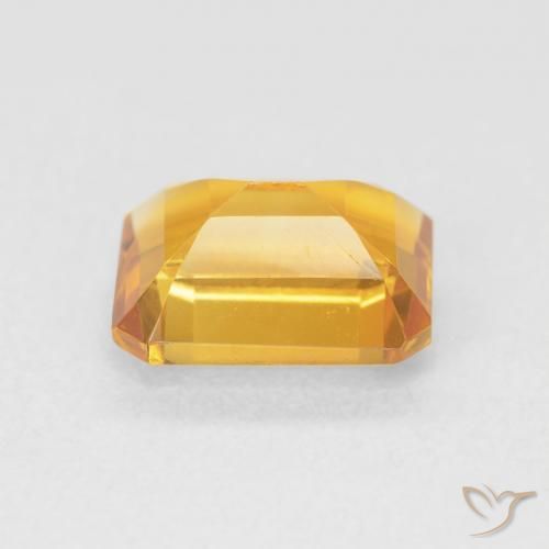Citrine Gemstone in 8.1 x 6.3 mm Size for Sale, Citrine Stone in Medium Light-Golden Color
