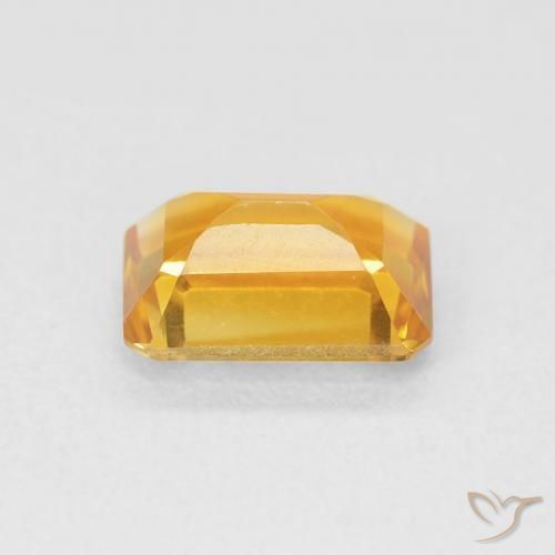 Citrine Gemstone in 8 x 6 mm (calibrated) Size for Sale, Citrine Stone in Medium Golden Color