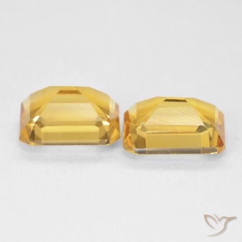 Citrine Gemstones in 8 x 6 mm (calibrated) Size for Sale, Citrine Stones in Golden Color